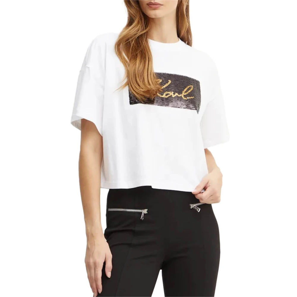 KARL JEANS Γυναικεία Μπλούζα Κ.Μ. Reversible Sequins 12345