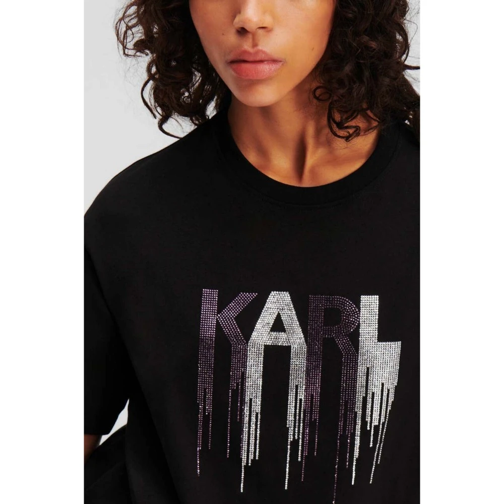 KARL JEANS Γυναικεία Μπλούζα Κ.Μ. Rhinestone 12345