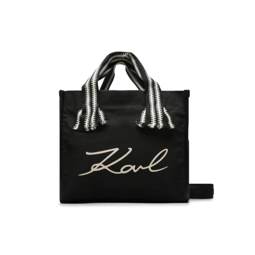 KARL JEANS Γυναικεία Τσάντα Shopper K/SIGNATURE WEBBING