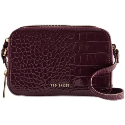 Ted Baker Γυναικεία Τσάντα Stina Double Zip Croc Effect Mini 12345