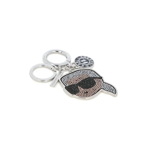 Chic Elegance: KARL LAGERFELD ΓΥΝΑΙΚΕΙΟ ΜΠΡΕΛΟΚ K/IKONIK 2.0 RHINSTNS KEYCHAIN