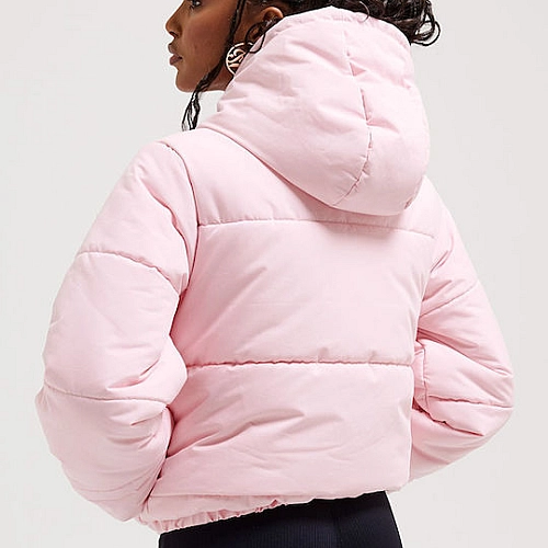 Juicy Couture Κοντό Γυναικείο Puffer Μπουφάν για Χειμώνα
