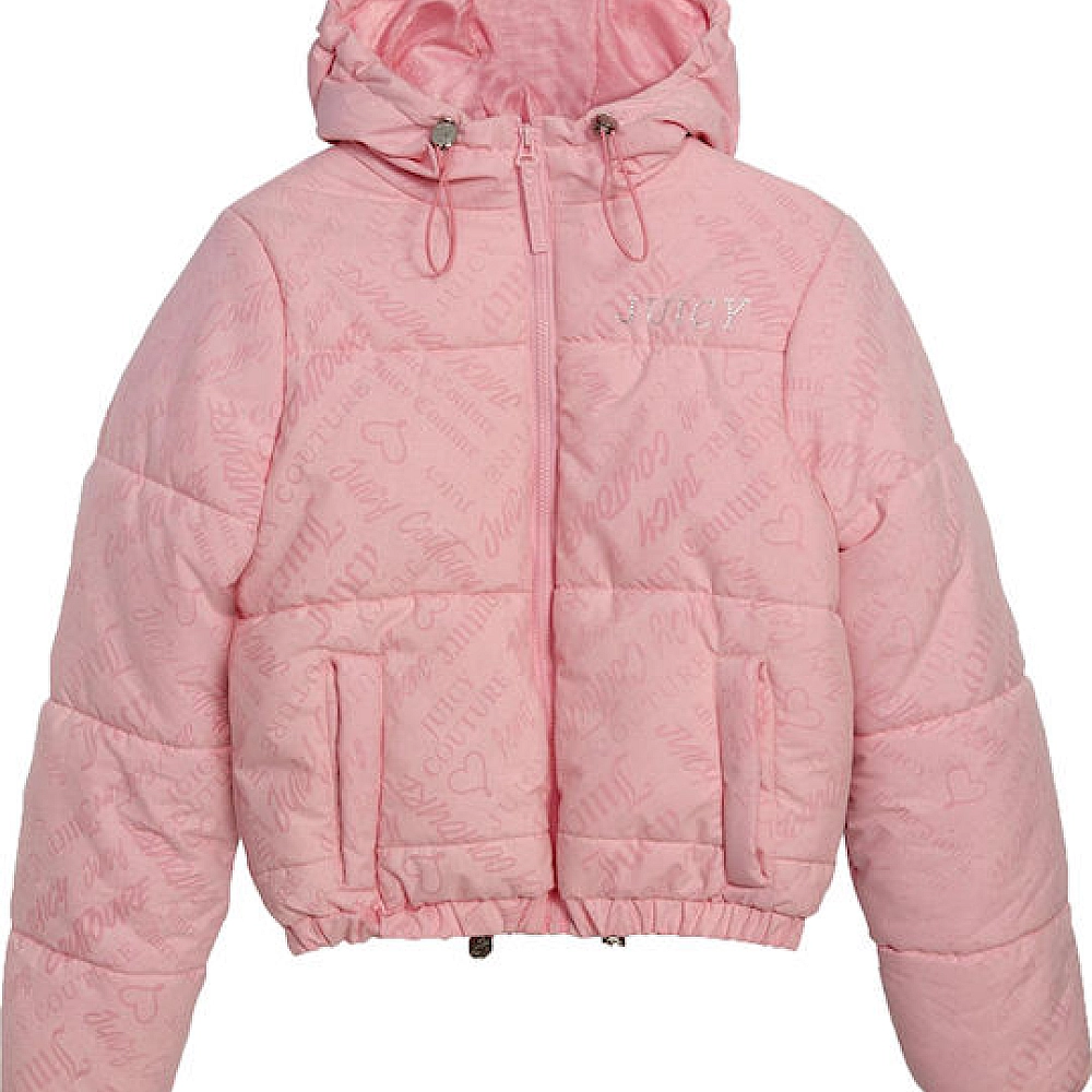 Juicy Couture Κοντό Γυναικείο Puffer Μπουφάν για Χειμώνα
