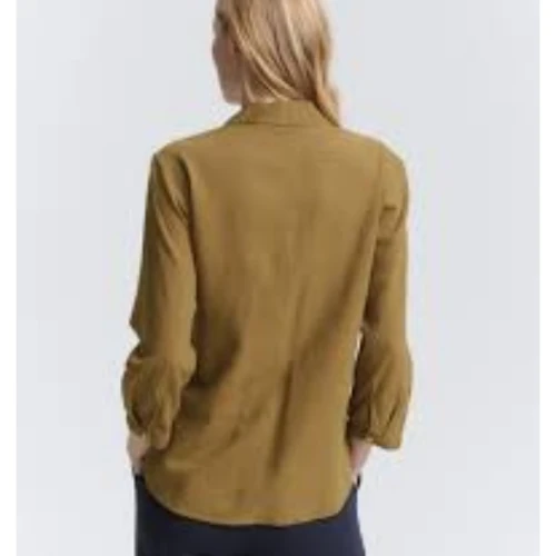 TOM TAILOR 1046197 Γυναικείο Πουκάμισο Blouse Easy Shape With Linen Tom Tailor.