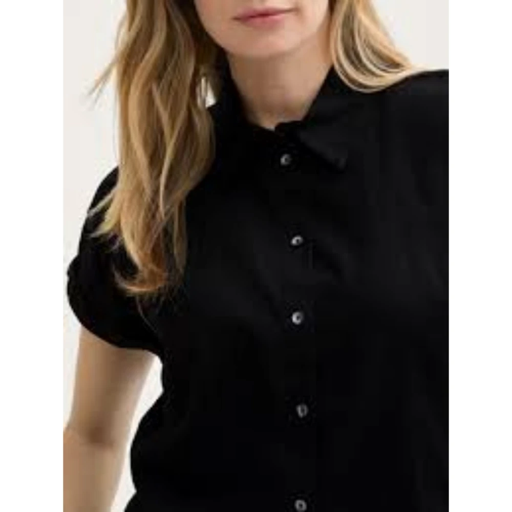TOM TAILOR 1046207 Γυναικείο Πουκάμισο Blouse Shortsleeve With Linen Tom Tailor.