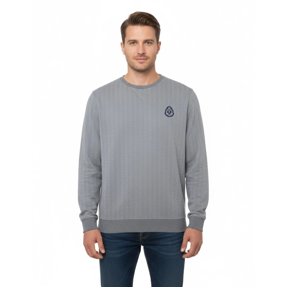 HACKETT HM581286 Αντρικό Φούτερ HERITAGE JACQ CREW.