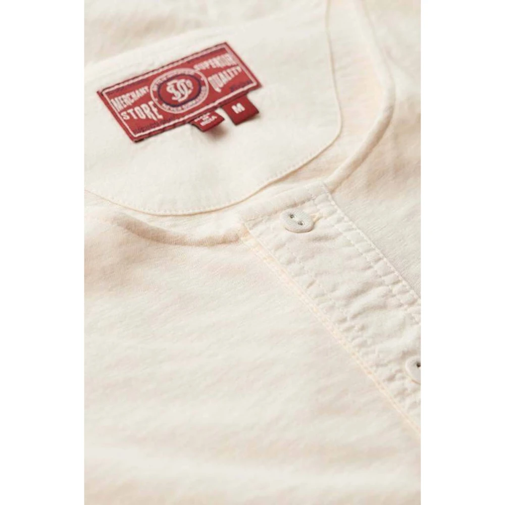 SUPERDRY M1012185A Αντρική Μπλούζα STUD MERCHANT SS GRANDAD JERSEY TOP.