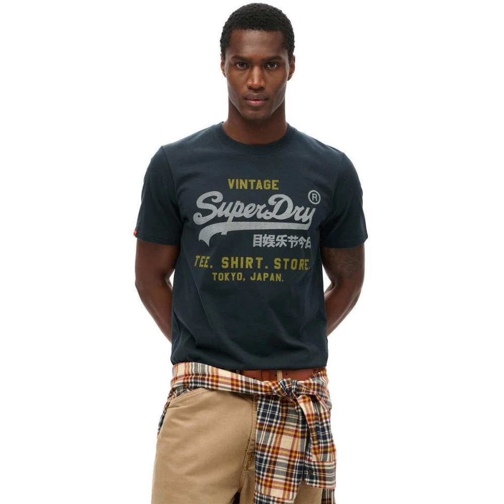 SUPERDRY M1012212A Αντρική Μπλούζα OVIN VL HERITAGE RELAXED TEE.
