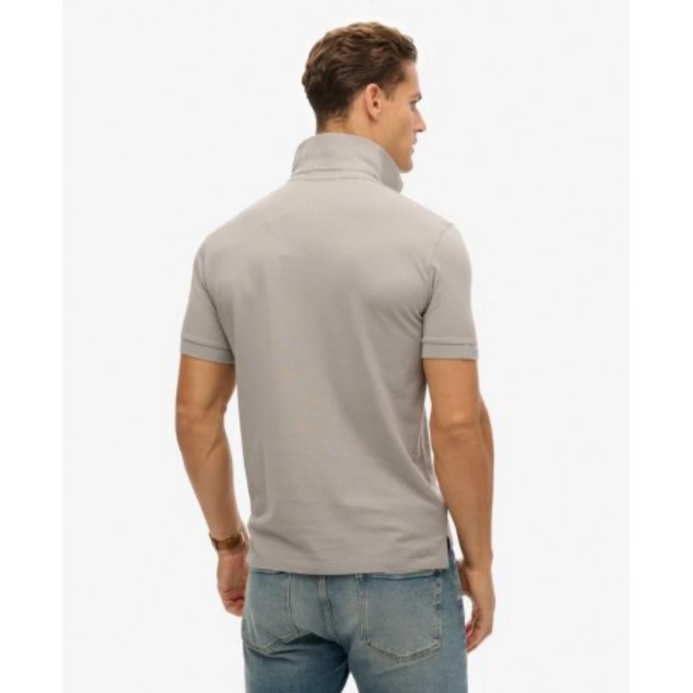 SUPERDRY M1110438A Αντρική Μπλούζα STUD CITY PIQUE POLO.