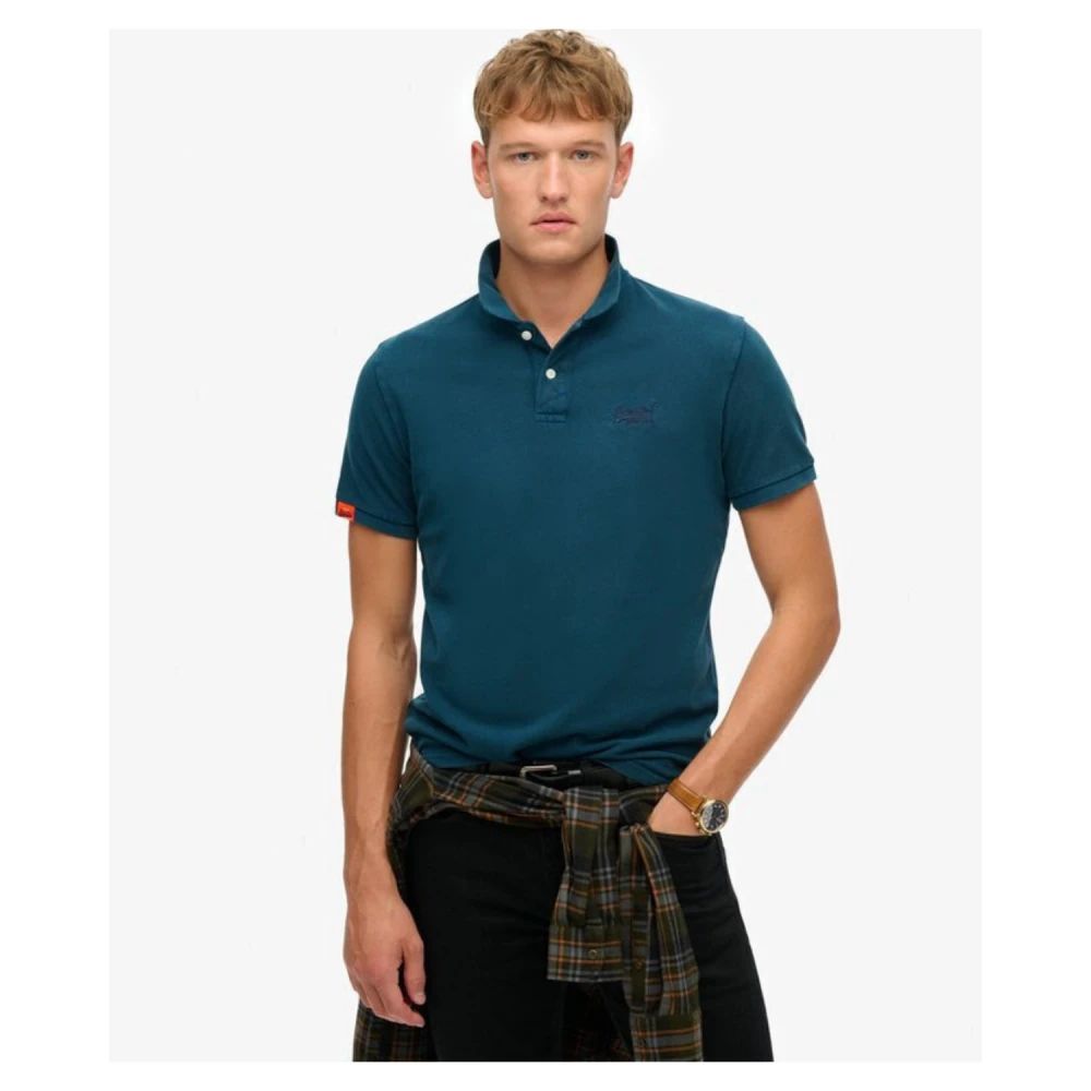 SUPERDRY M1110439A Αντρική Μπλούζα OVIN VINT DESTROY POLO.