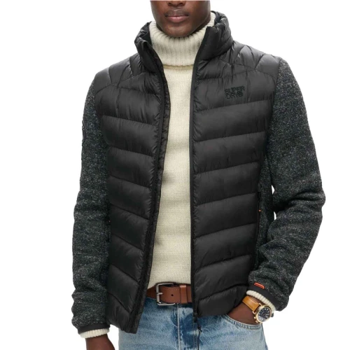 SUPERDRY M5011916A Αντρικό Μπουφάν STORM KNIT HYBRID PADDED JKT.