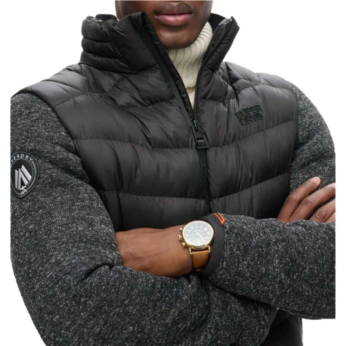 SUPERDRY M5011916A Αντρικό Μπουφάν STORM KNIT HYBRID PADDED JKT.