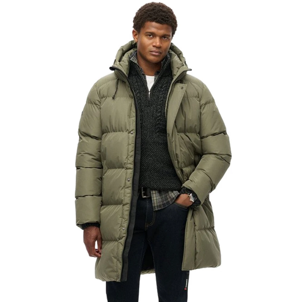 SUPERDRY M5011917A Αντρικό Μπουφάν HOODED SPORTS PUFFER MID JKT.