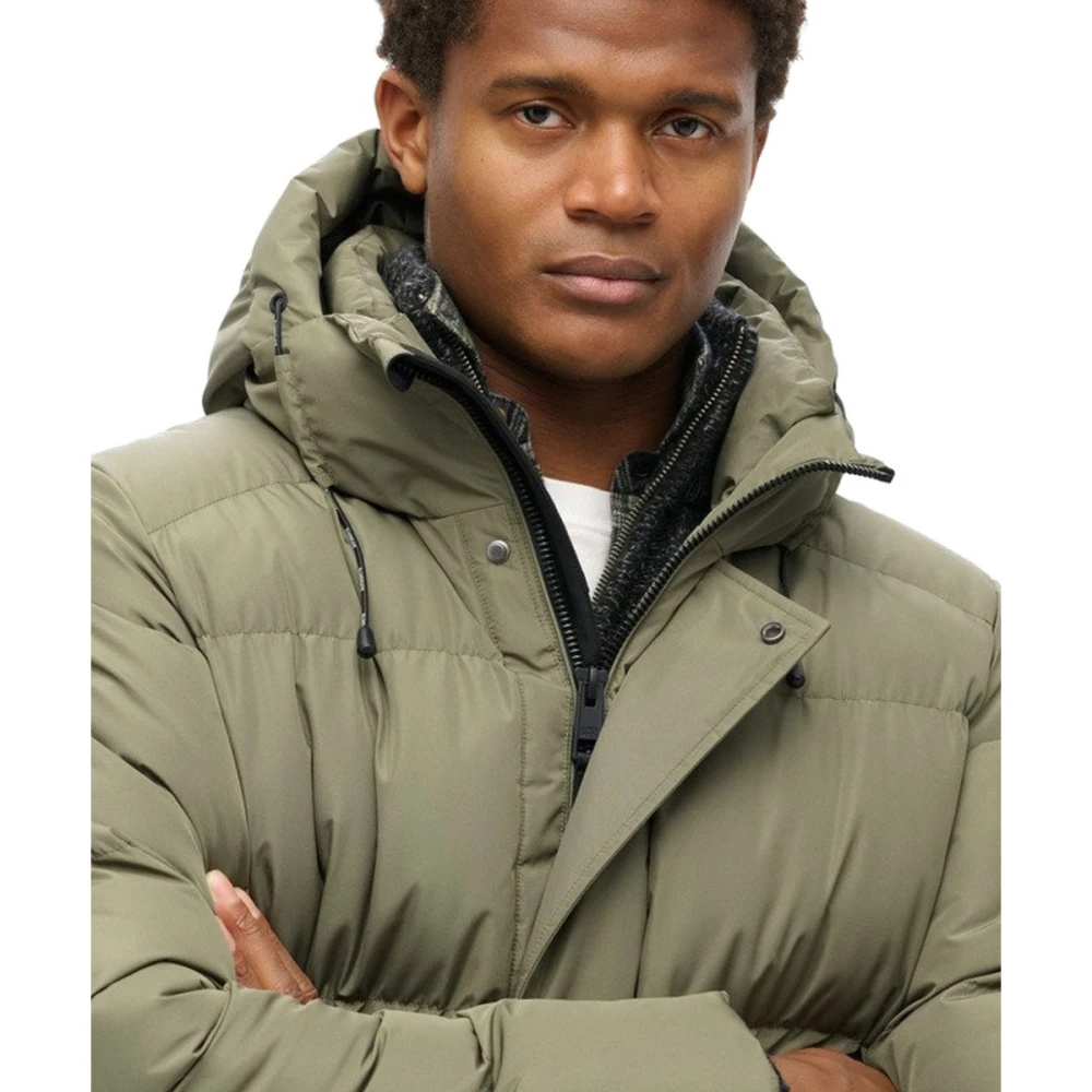 SUPERDRY M5011917A Αντρικό Μπουφάν HOODED SPORTS PUFFER MID JKT.