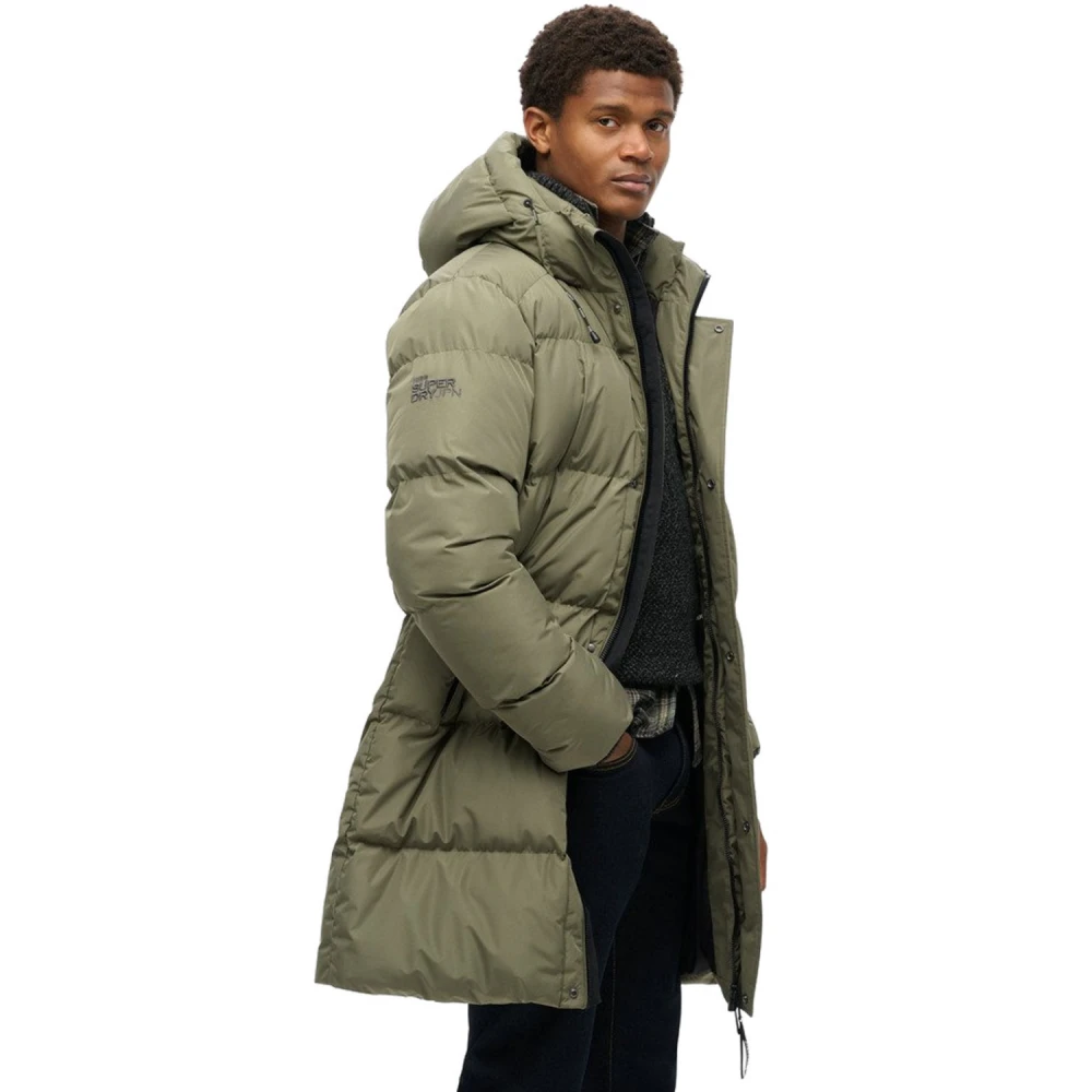 SUPERDRY M5011917A Αντρικό Μπουφάν HOODED SPORTS PUFFER MID JKT.