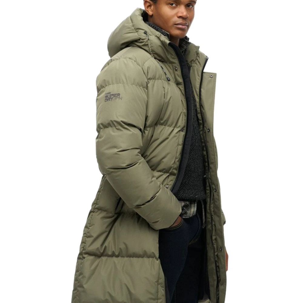 SUPERDRY M5011917A Αντρικό Μπουφάν HOODED SPORTS PUFFER MID JKT.