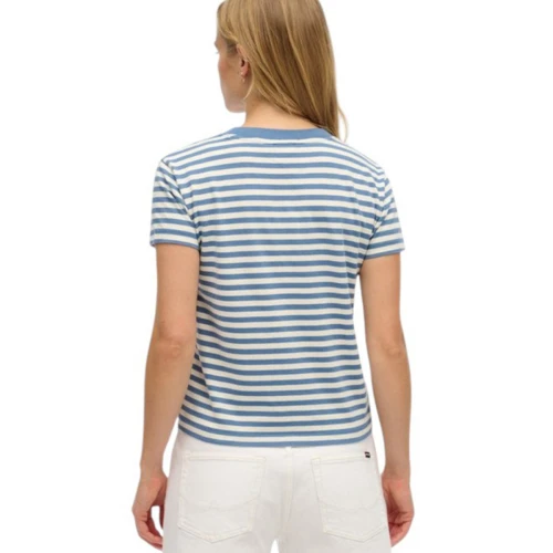 SUPERDRY W1011640A Γυναικεία Μπλούζα ESSENTIAL LOGO STR FITTED TEE.