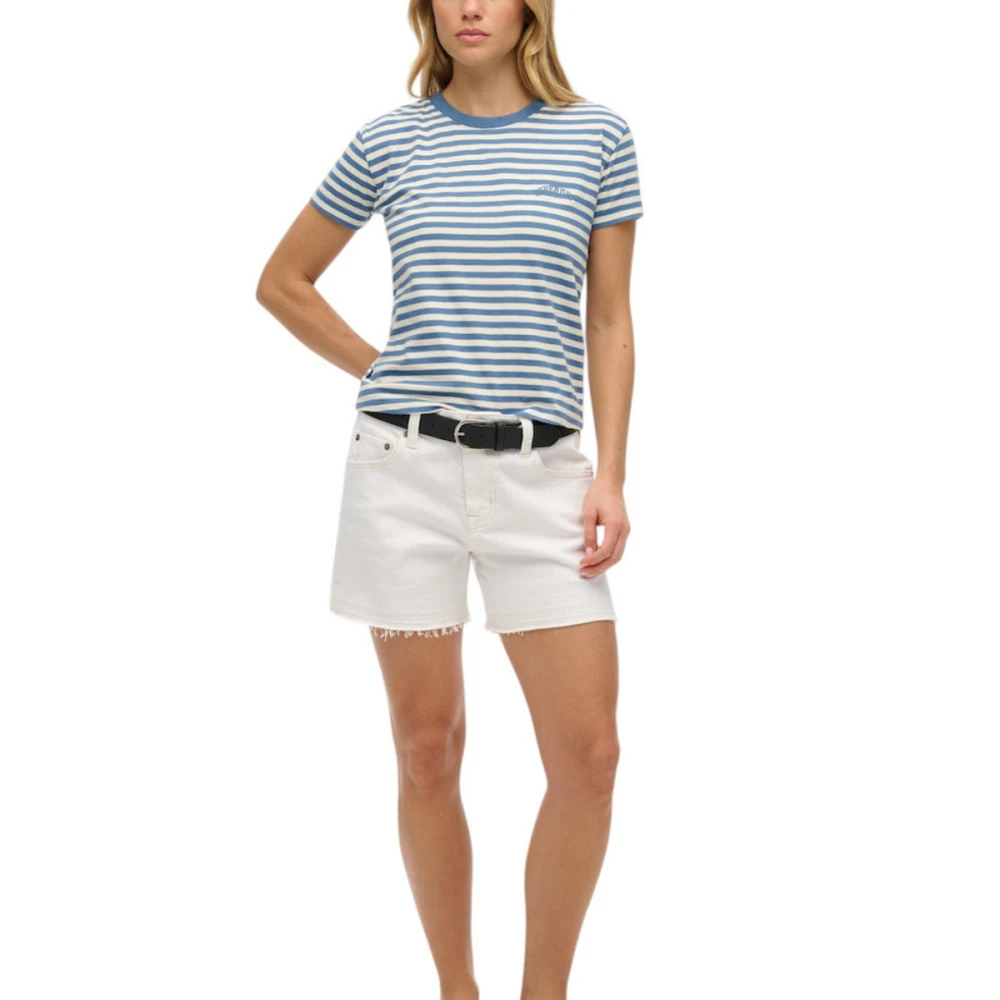 SUPERDRY W1011640A Γυναικεία Μπλούζα ESSENTIAL LOGO STR FITTED TEE.