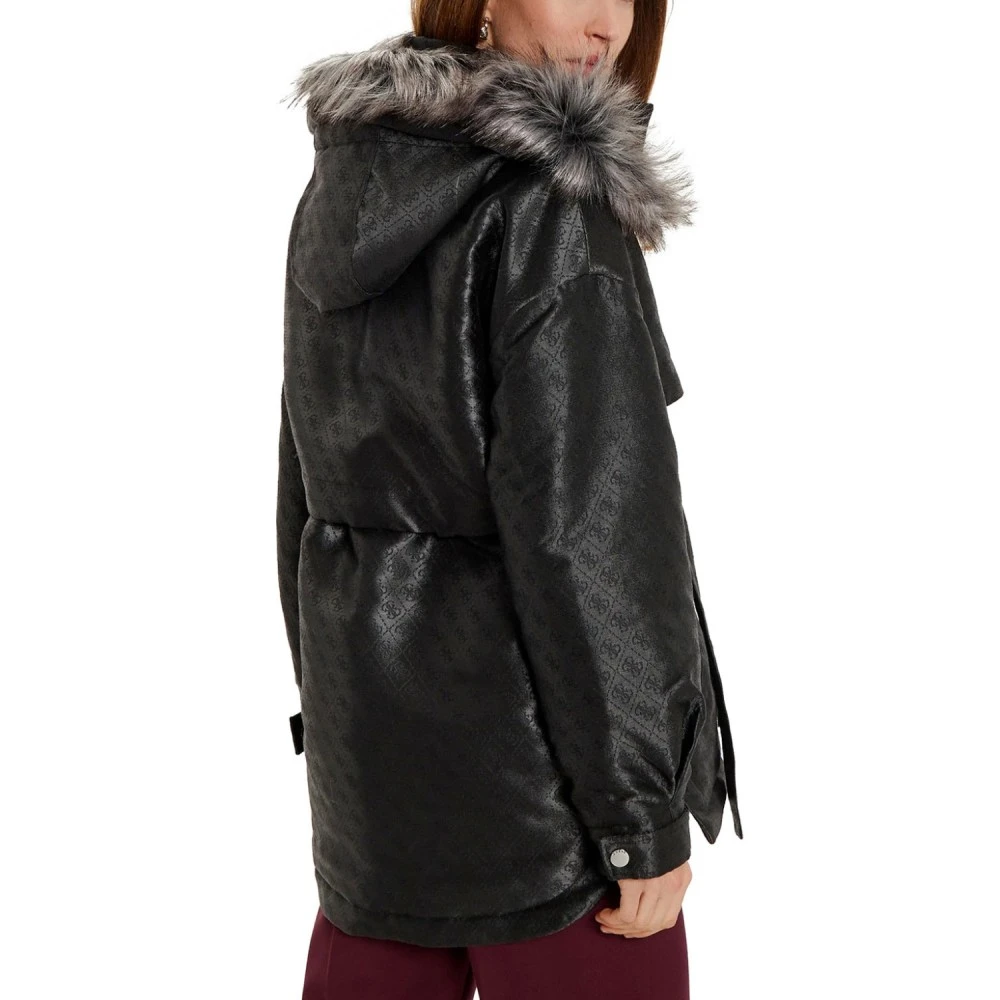 GUESS Γυναικείο Μπουφάν ELLY LOGO JACQUARD