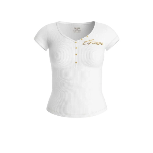 GUESS Γυναικεία Μπλούζα HENLEY OLYMPIA TOP