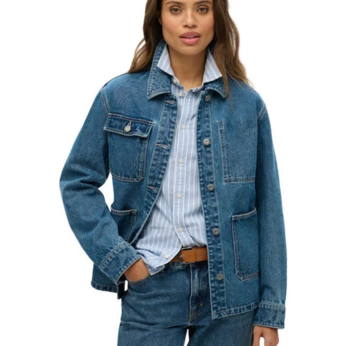 SUPERDRY W5011926A Γυναικείο Μπουφάν DENIM CHORE JACKET.