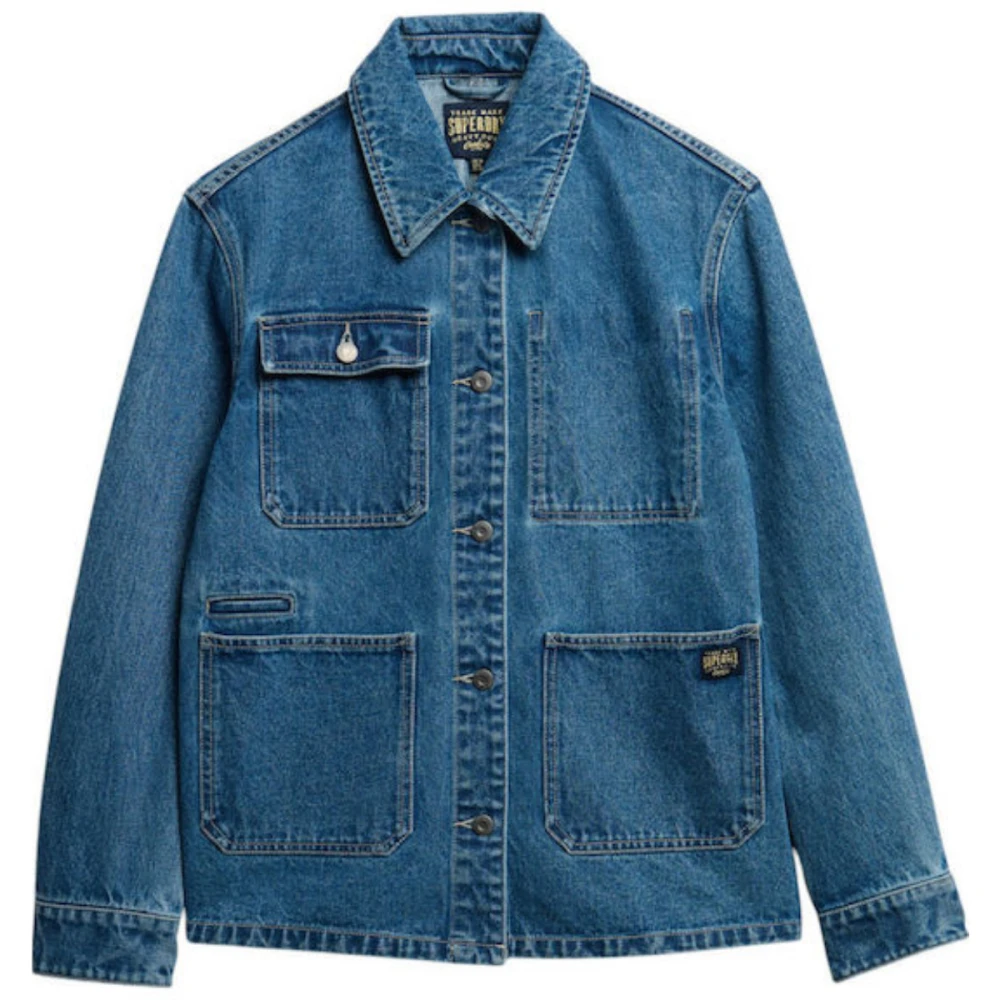 SUPERDRY W5011926A Γυναικείο Μπουφάν DENIM CHORE JACKET.