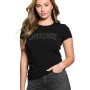 GUESS Γυναικεία Μπλούζα LOGO LACE TEE