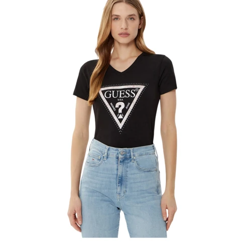 GUESS Γυναικεία Μπλούζα PYTHON TRIANGLE TEE