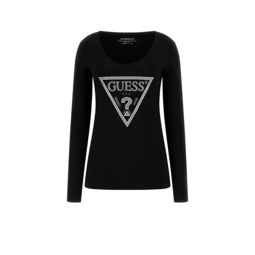 GUESS LS Γυναικεία Μπλούζα SHINY TRIANGLE TEE