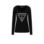 GUESS LS Γυναικεία Μπλούζα SHINY TRIANGLE TEE