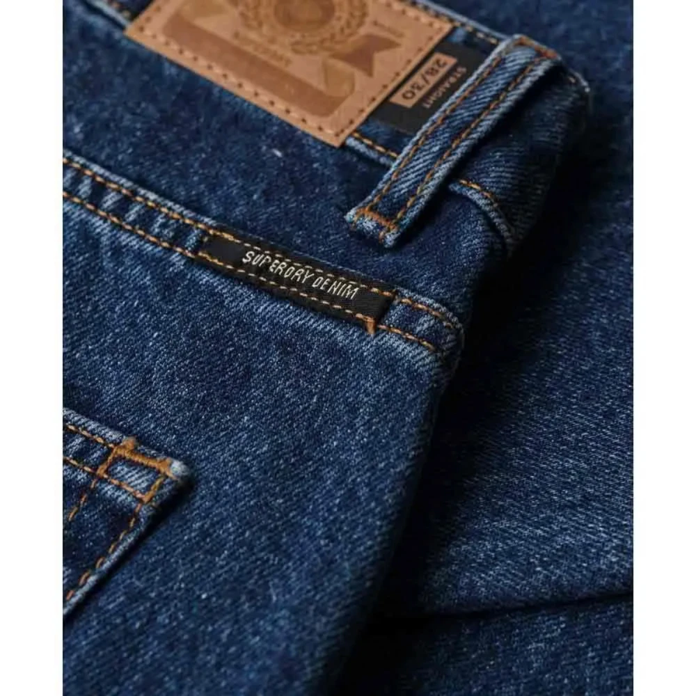 SUPERDRY W7011166A Γυναικείο Παντελόνι MID RISE STRAIGHT LEG JEAN.