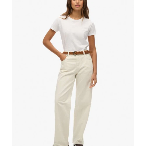 SUPERDRY W7011200A Γυναικείο Παντελόνι MID RISE WIDE LEG JEAN.