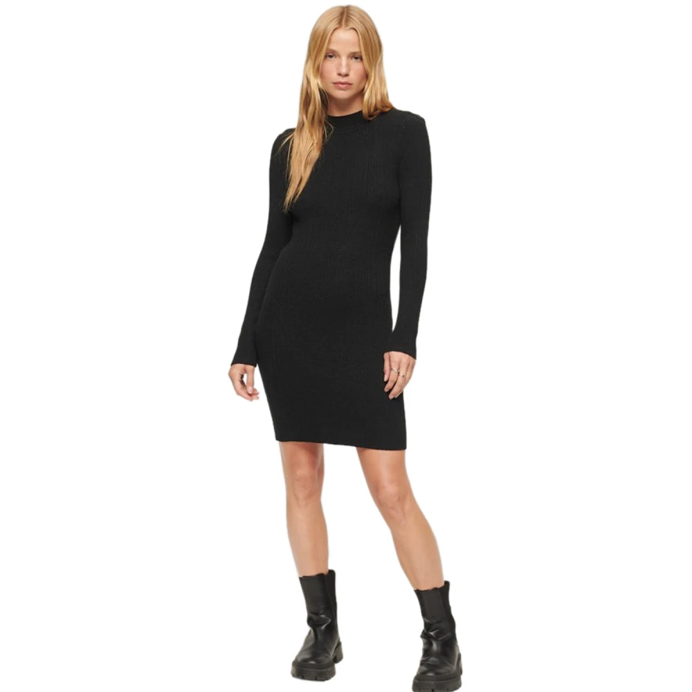 SUPERDRY W8011515A Γυναικείο Φόρεμα STUD BACKLESS BODYCON MINI DRESS.