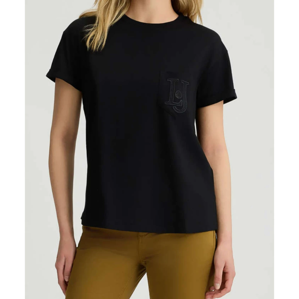 LIU JO WA5140JS904 Γυναικεία Μπλούζα WHITE T-SHIRT MODA M/C ΜΠΛ