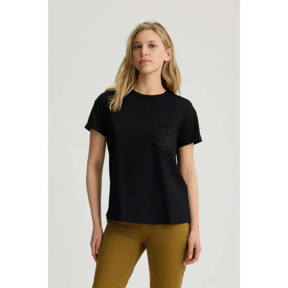 LIU JO WA5140JS904 Γυναικεία Μπλούζα WHITE T-SHIRT MODA M/C ΜΠΛ