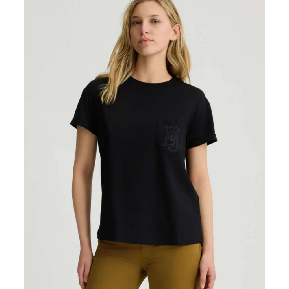 LIU JO WA5140JS904 Γυναικεία Μπλούζα WHITE T-SHIRT MODA M/C ΜΠΛ