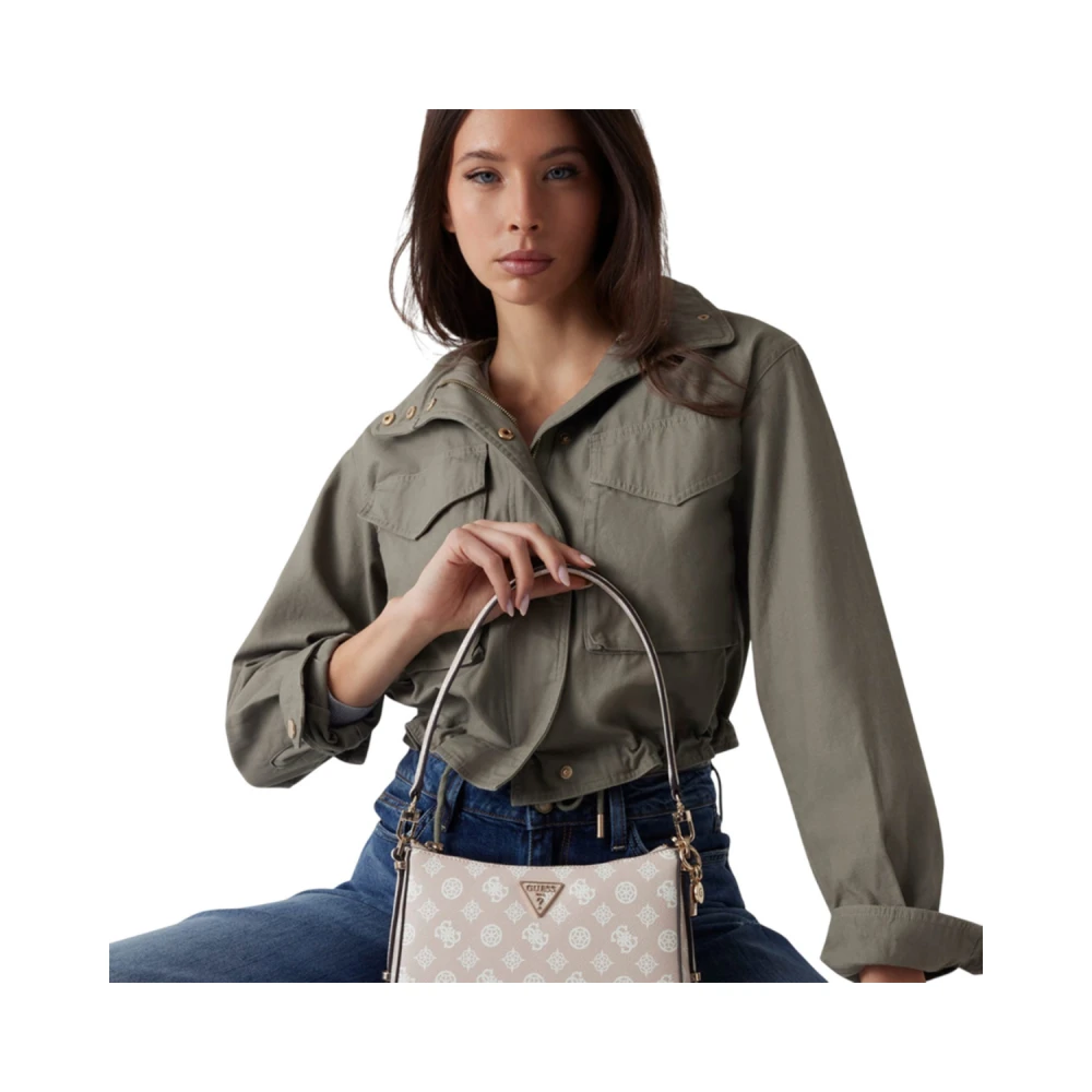 GUESS Γυναικεία Τσάντα Eco Erica Top Zip Shoulder HWEPG951018