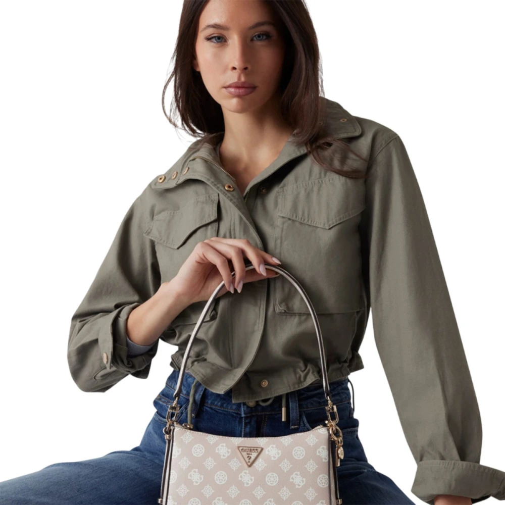 GUESS Γυναικεία Τσάντα Eco Erica Top Zip Shoulder HWEPG951018