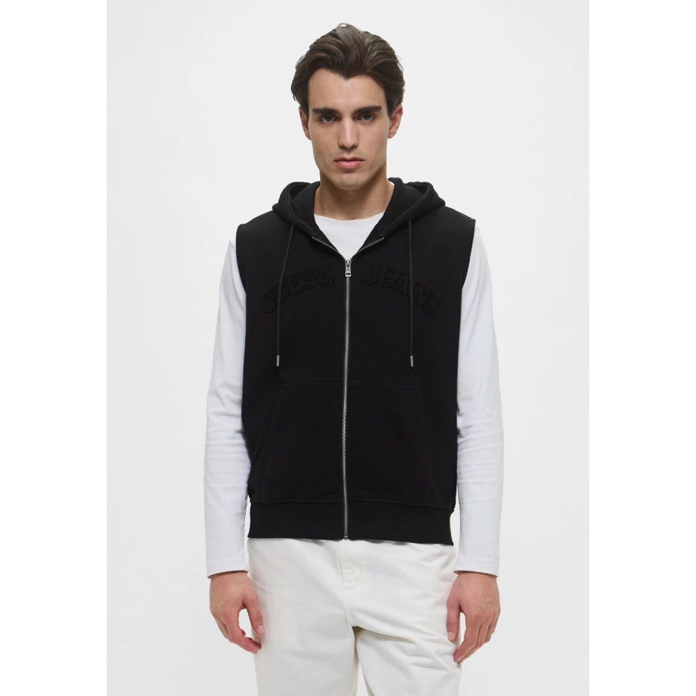 GUESS Ανδρική Αμάνικη Ζακέτα Gj Zip Reg M5GQ28KCPR1