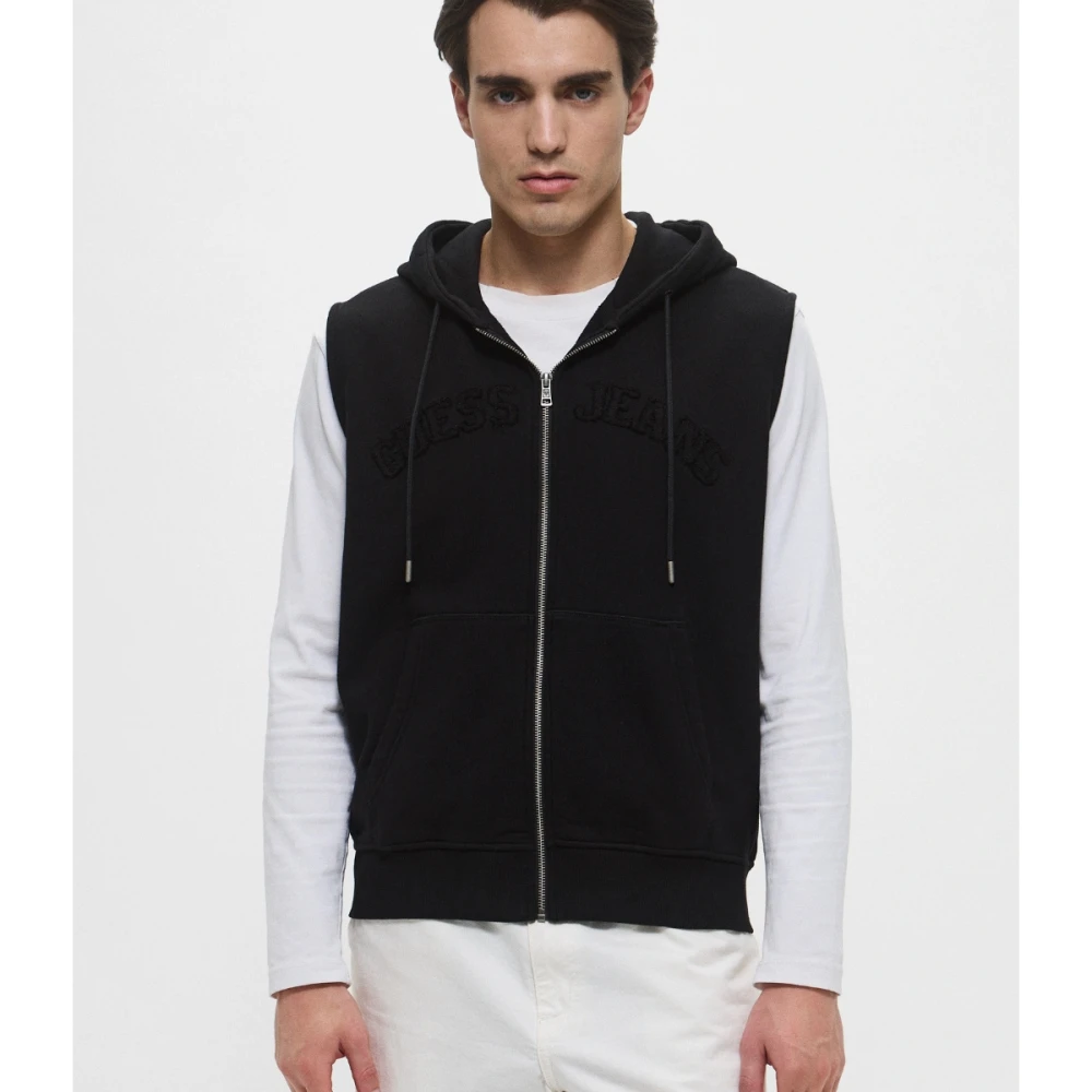 GUESS Ανδρική Αμάνικη Ζακέτα Gj Zip Reg M5GQ28KCPR1