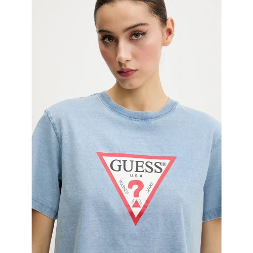 GUESS Γυναικεία Μπλούζα Boxy Iconic W5GI20KCTG1