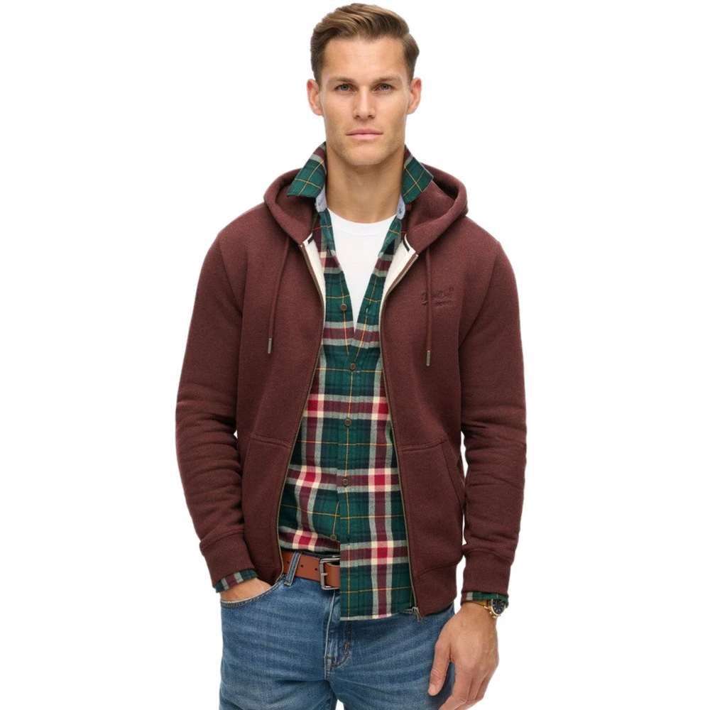 SUPERDRY Ανδρική Ζακέτα Φούτερ D2 Ovin Essential