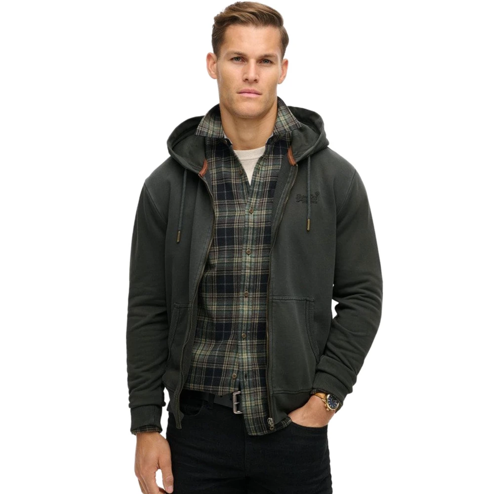 SUPERDRY Ανδρική Ζακέτα Φούτερ D2 Ovin Essential