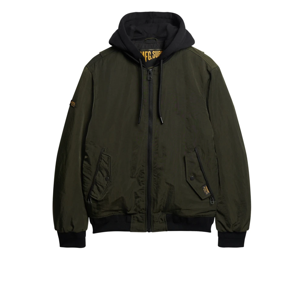 SUPERDRY Ανδρικό Μπουφάν Bomber Ovin Military Hoo