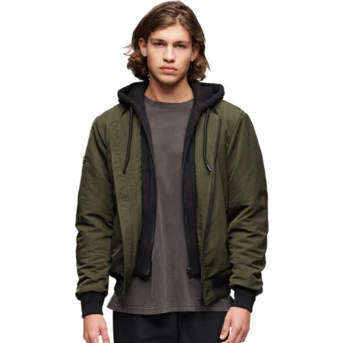 SUPERDRY Ανδρικό Μπουφάν Bomber Ovin Military Hoo