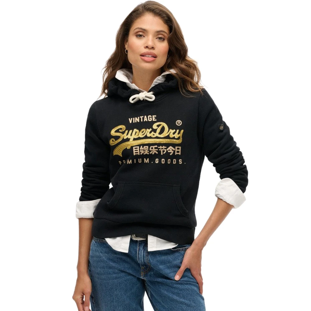 SUPERDRY Γυναικεία Μπλούζα Φούτερ D1 Ovin Embelli
