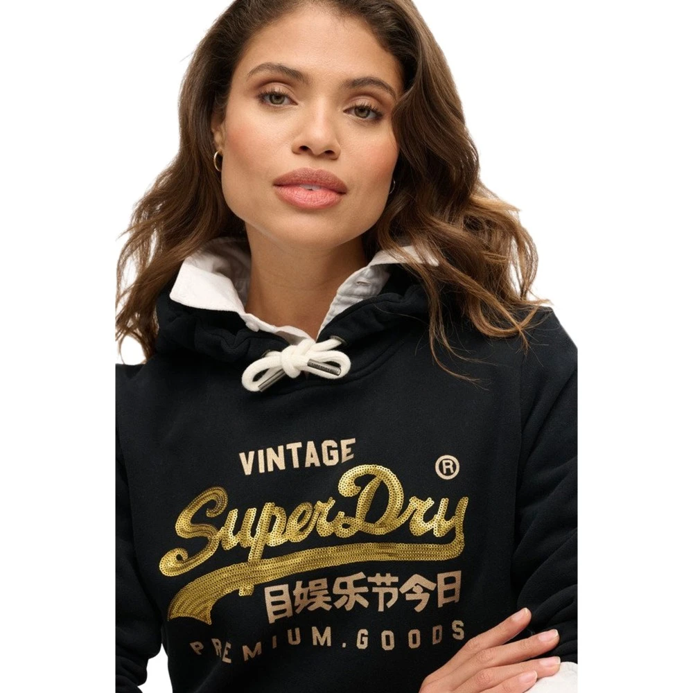 SUPERDRY Γυναικεία Μπλούζα Φούτερ D1 Ovin Embelli