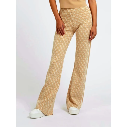 GUESS Γυναικείο Παντελόνι Lise 4G Logo Swtr