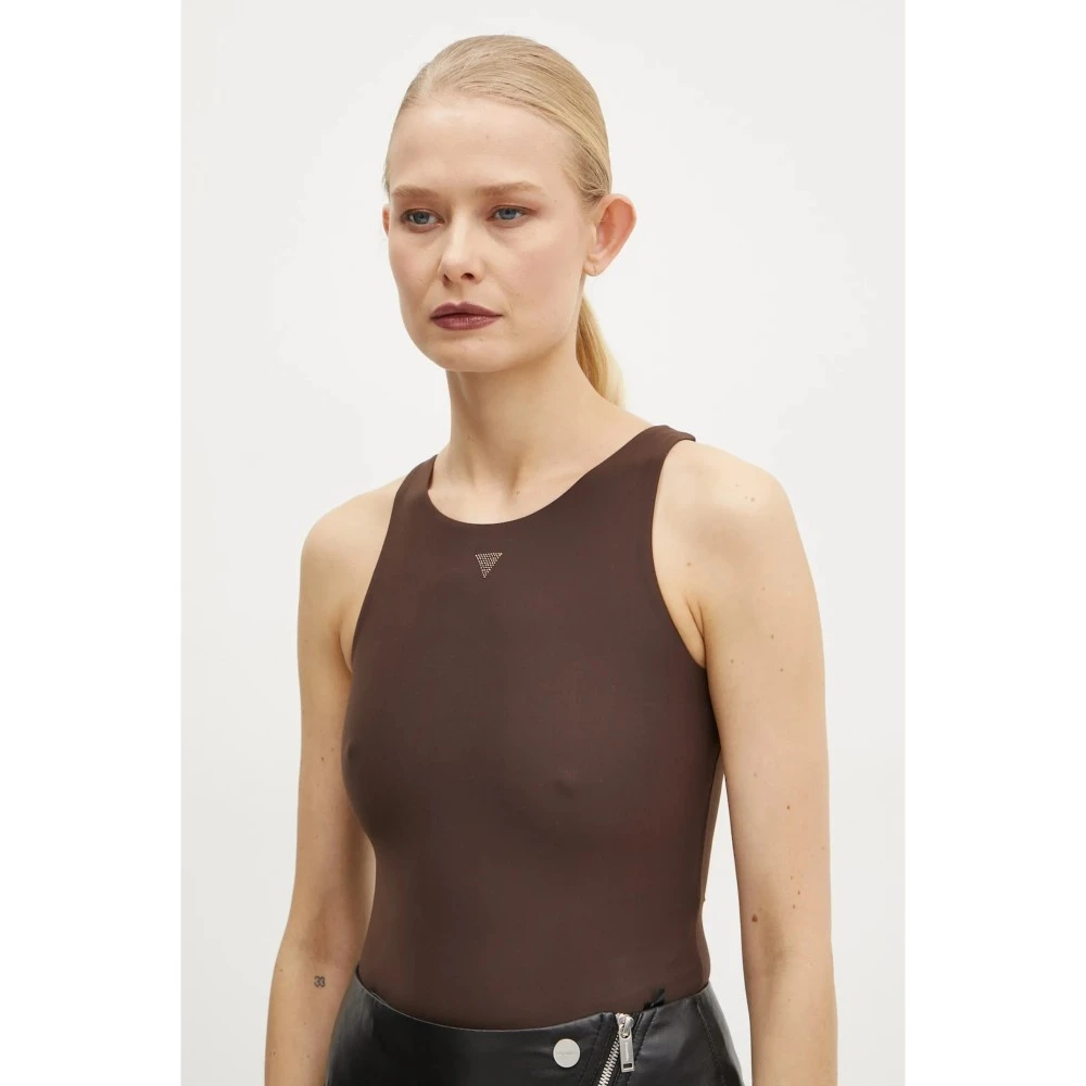 GUESS Γυναικεία Μπλούζα Sl Cn Kim Body W4YP46KCDE0