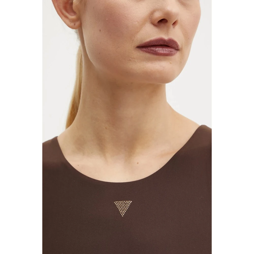 GUESS Γυναικεία Μπλούζα Sl Cn Kim Body W4YP46KCDE0